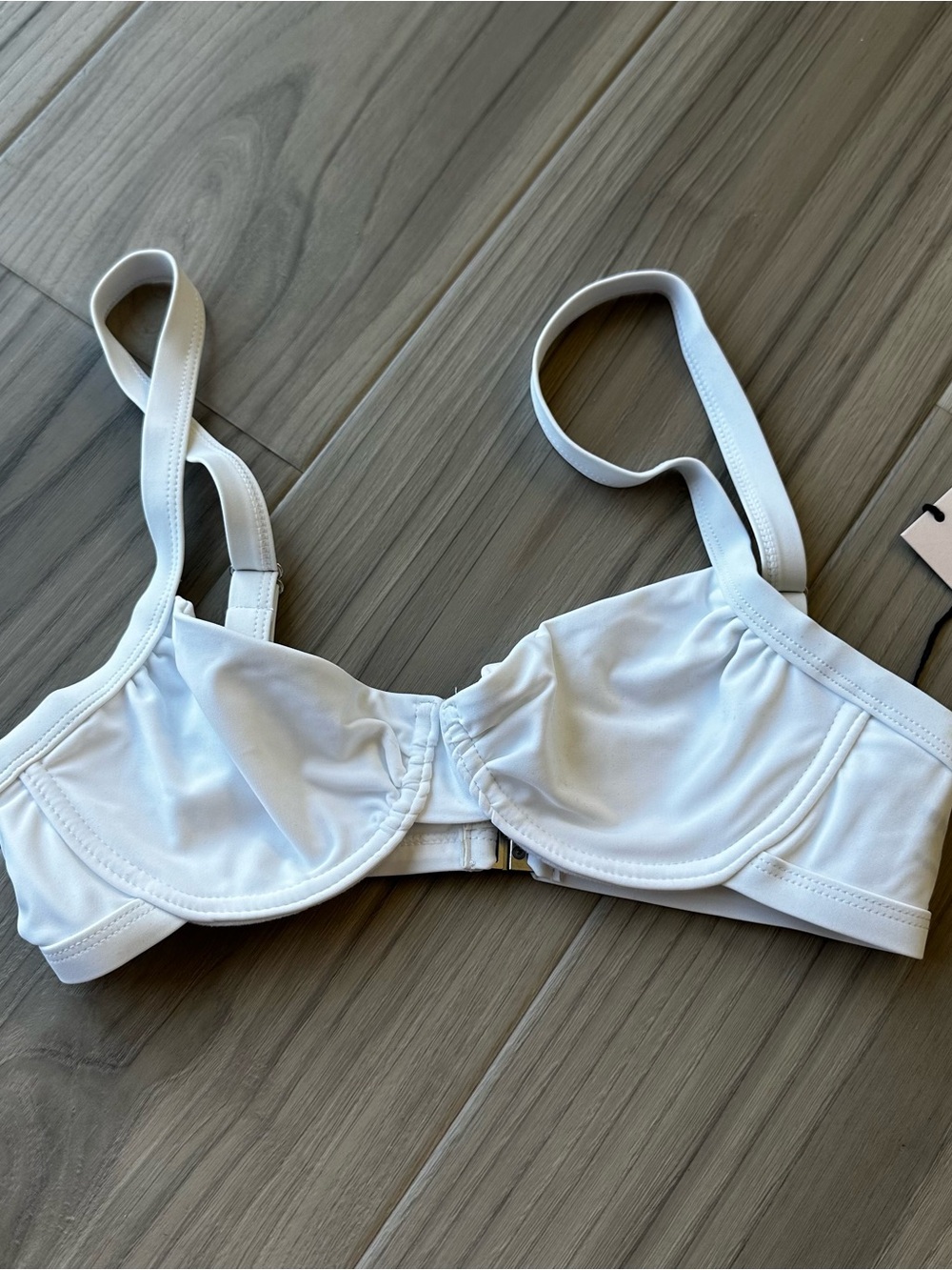 Superdown White Bikini Top